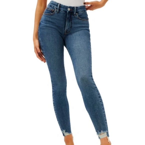 Good American Blue Distressed Jeans - Picture 12 of 12